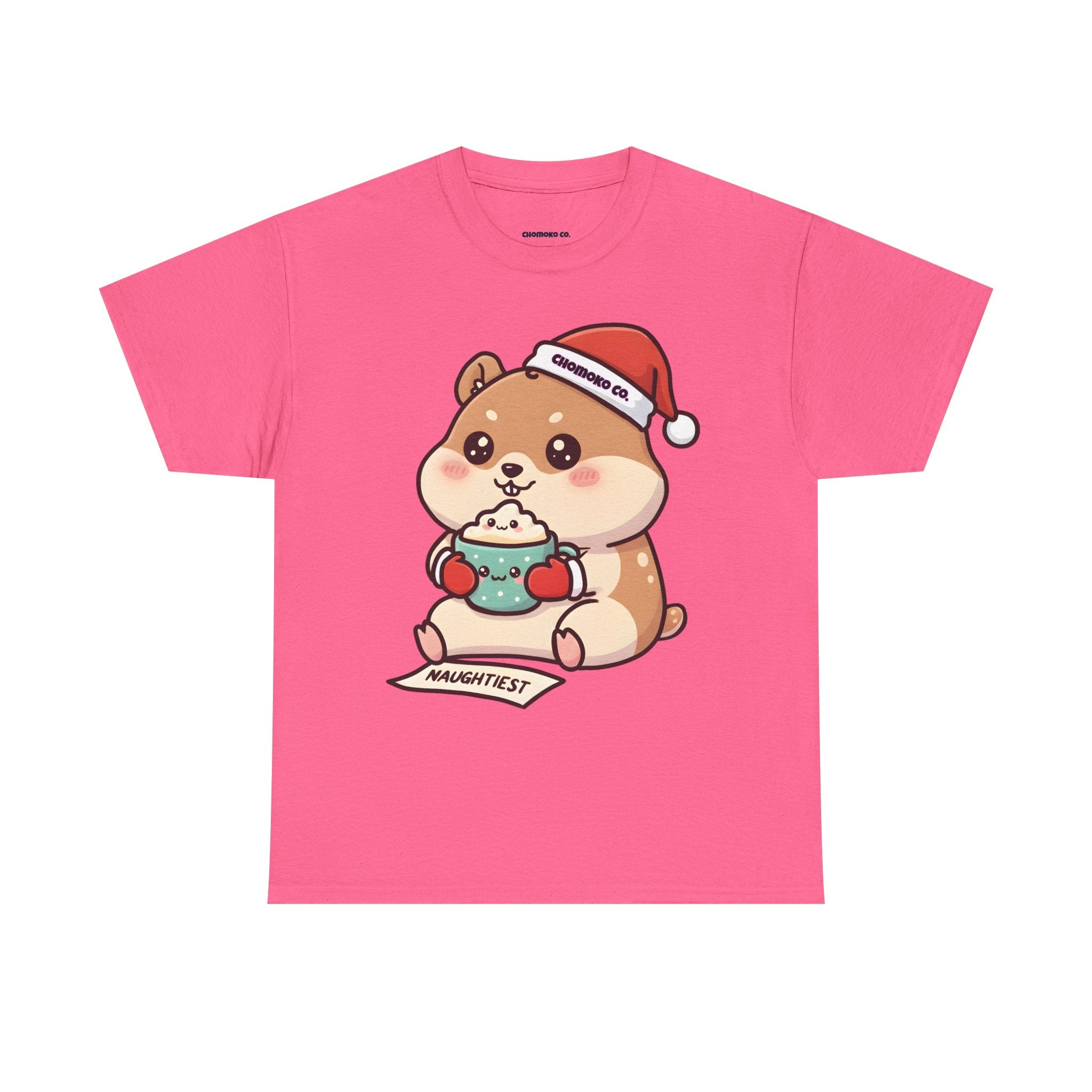 Atsu drinking Eggnog Sharing Tee | Christmas Cute Holiday Shirt