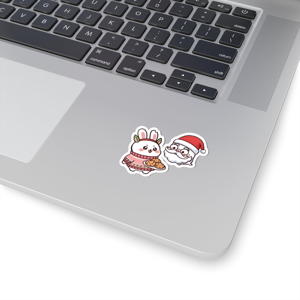 Chomoko and Oji Christmas Kiss-Cut Stickers