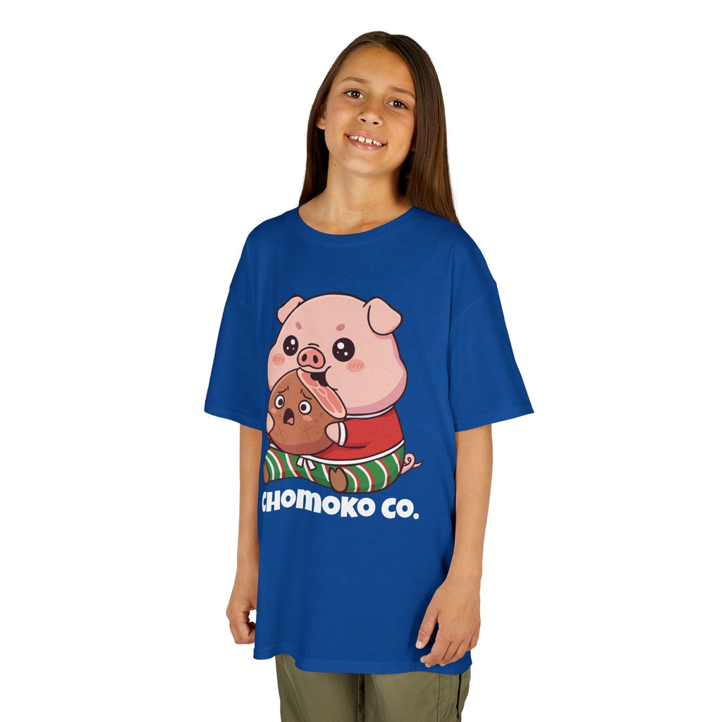 Okui in Christmas pajamas Kids Heavy Cotton™ Tee