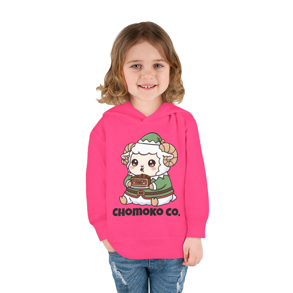 Bashi in an elf costume Toddler Pullover Fleece Hoodie