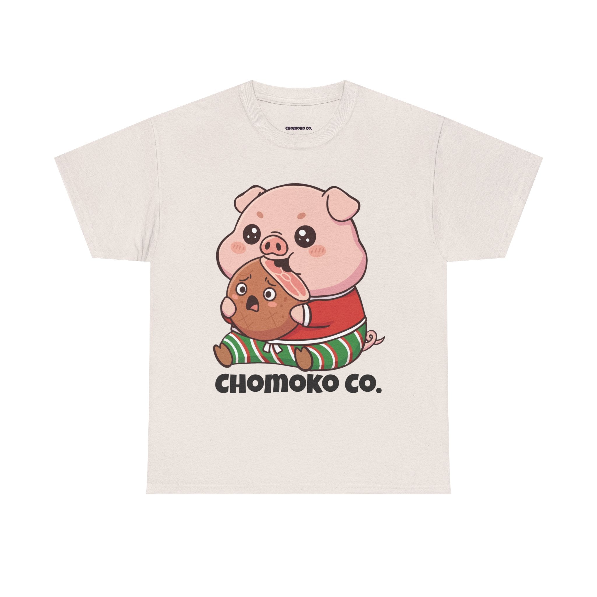 Okui in Christmas pajamas Sharing Tee | Christmas Cute Holiday Shirt