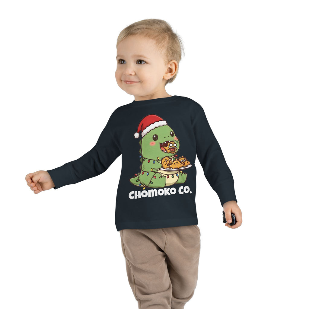 Tatsu with Christmas lights Toddler Long Sleeve Tee