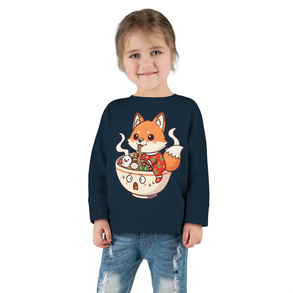 Sumi in Christmas pajamas Toddler Long Sleeve Tee