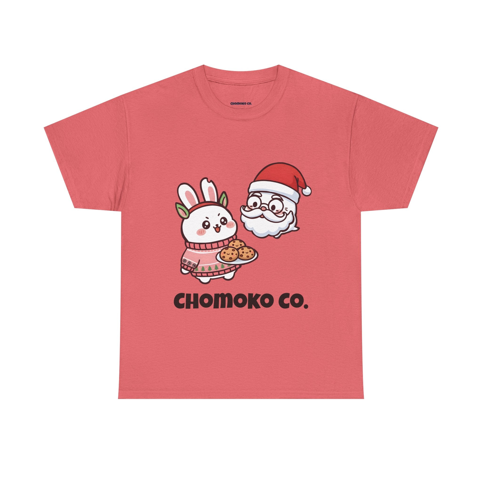 Chomoko and Oji Cookie Sharing Tee | Christmas Cute Holiday Shirt