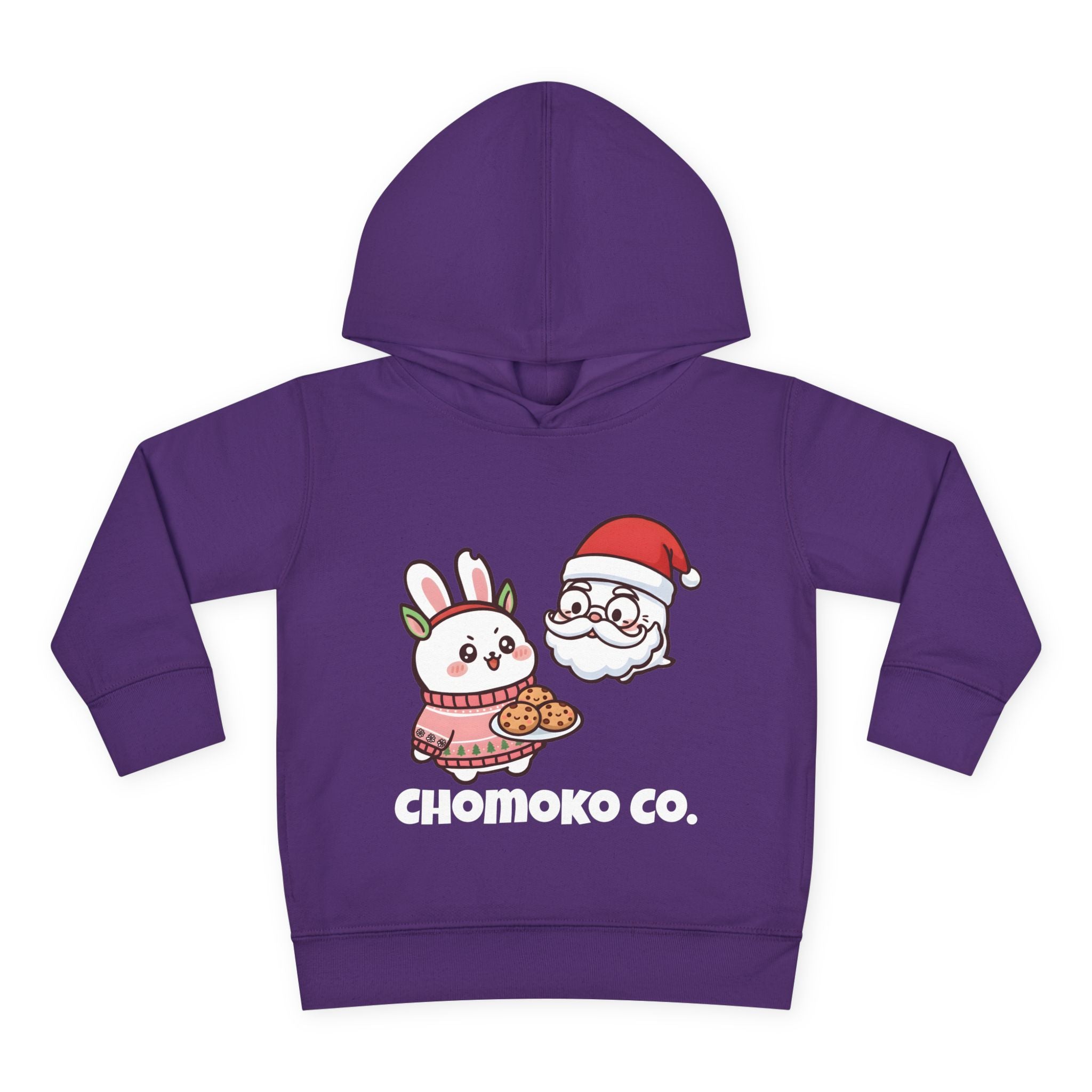 Chomoko and Santa Oji Toddler Pullover Fleece Hoodie