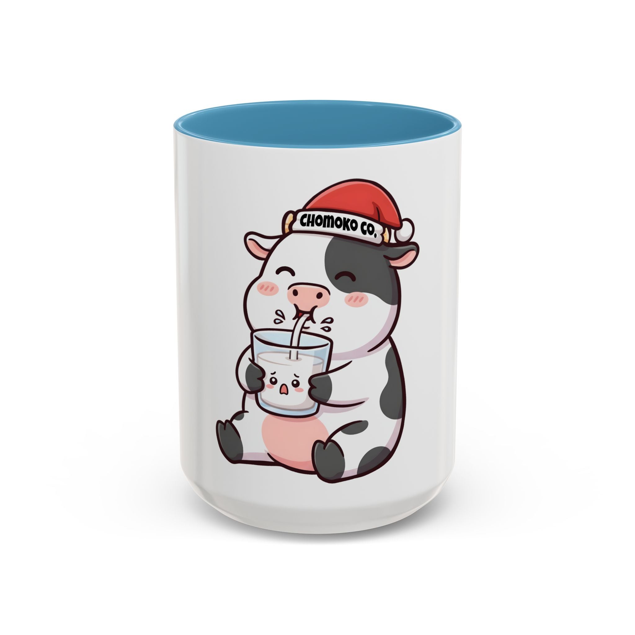 Kolby with Santa hat Accent Coffee Mug (11, 15oz)
