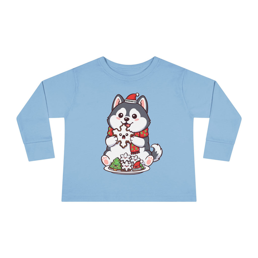 Koda eating Sugar cookies Toddler Long Sleeve Tee