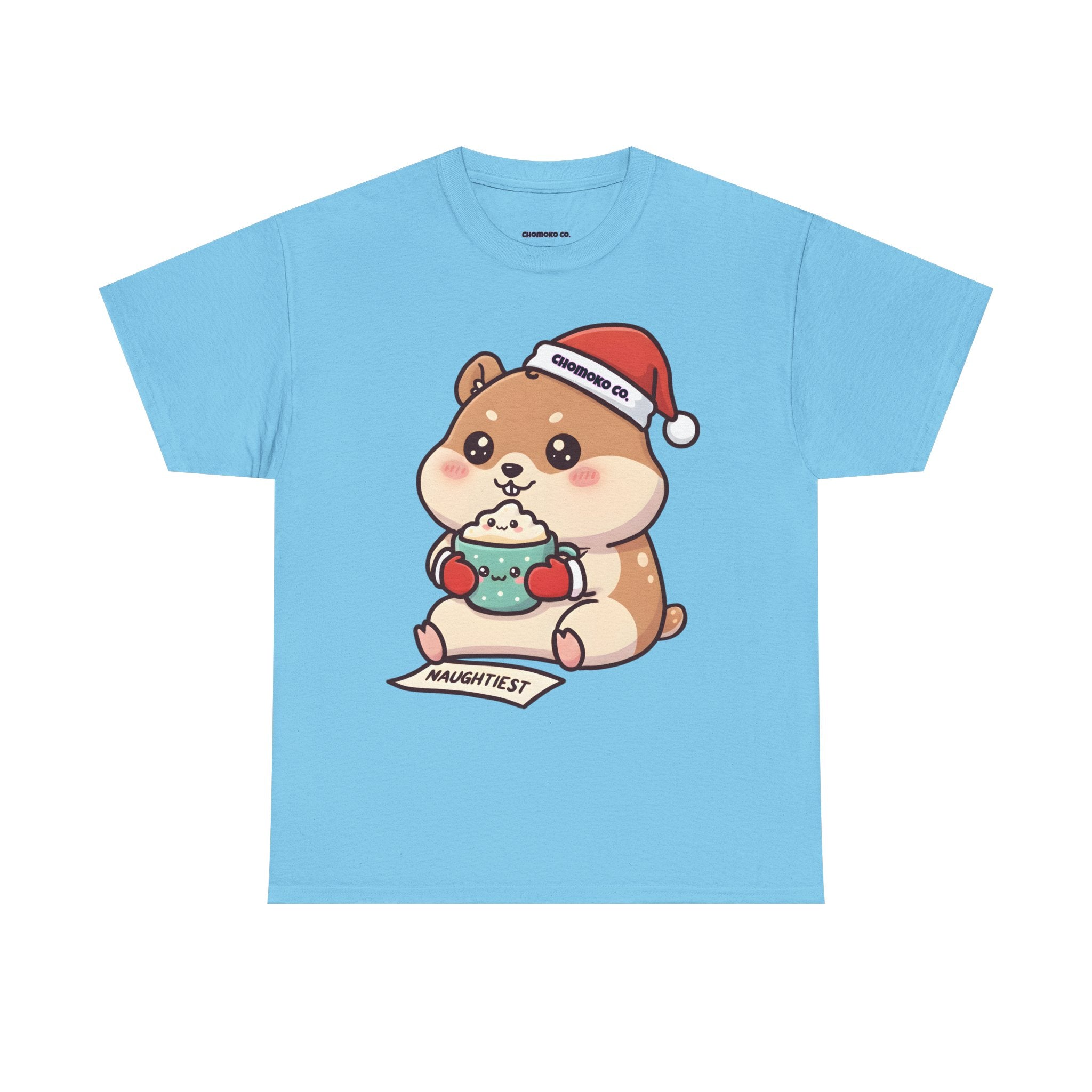 Atsu drinking Eggnog Sharing Tee | Christmas Cute Holiday Shirt