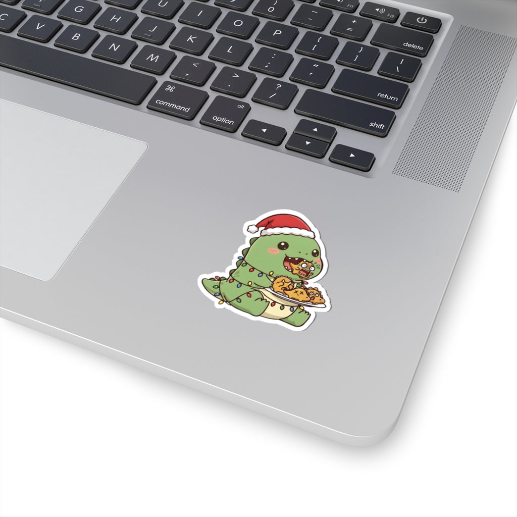 Tatsu with Christmas lights Kiss-Cut Sticker