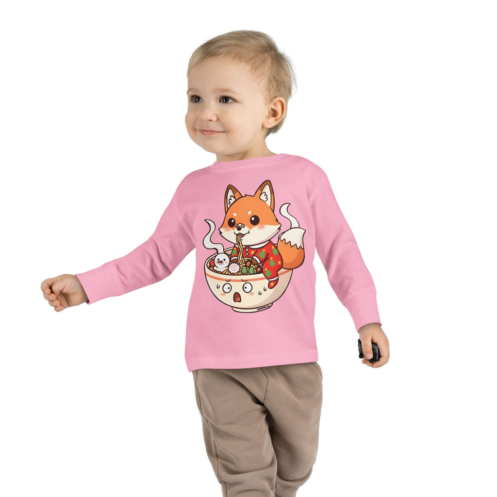 Sumi in Christmas pajamas Toddler Long Sleeve Tee