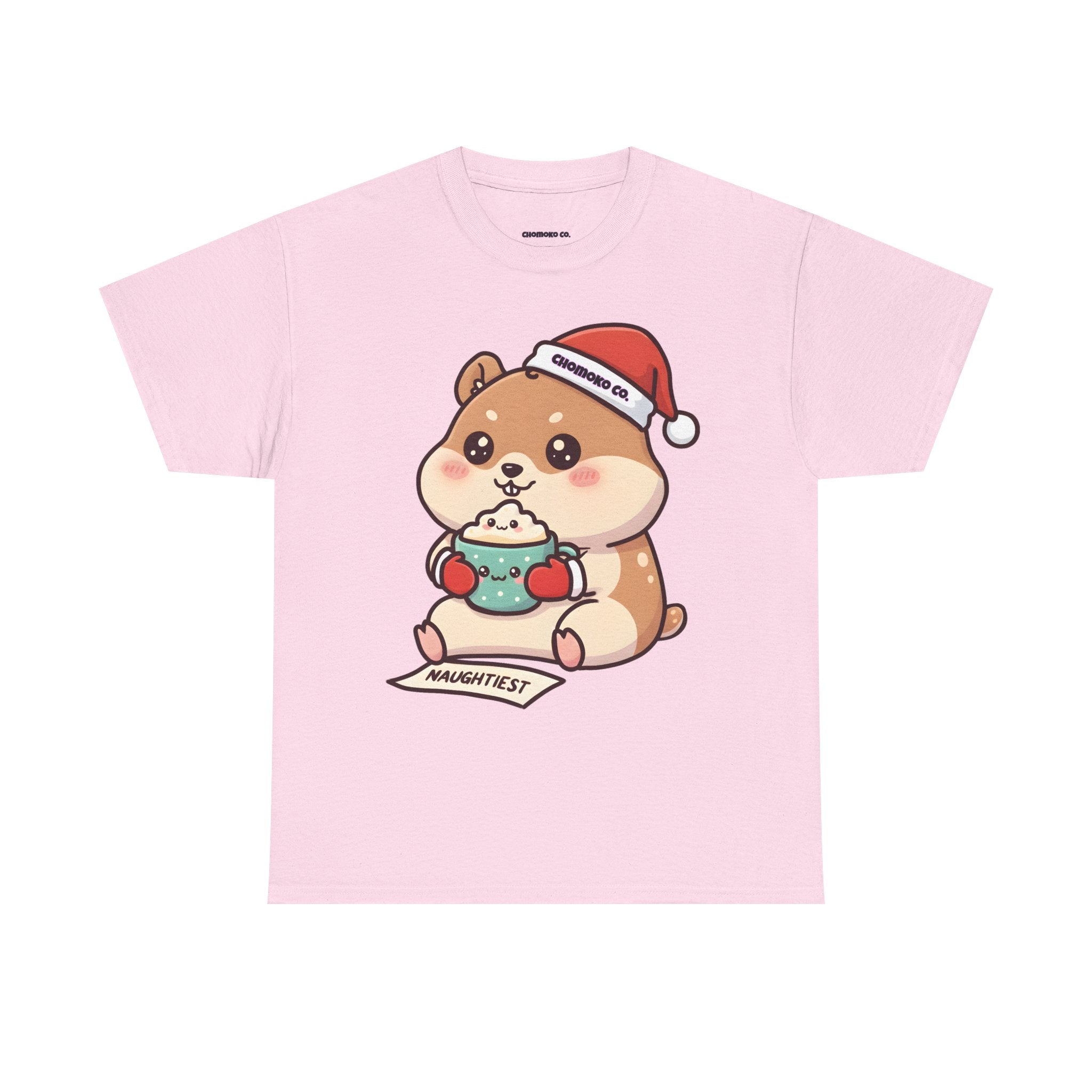 Atsu drinking Eggnog Sharing Tee | Christmas Cute Holiday Shirt