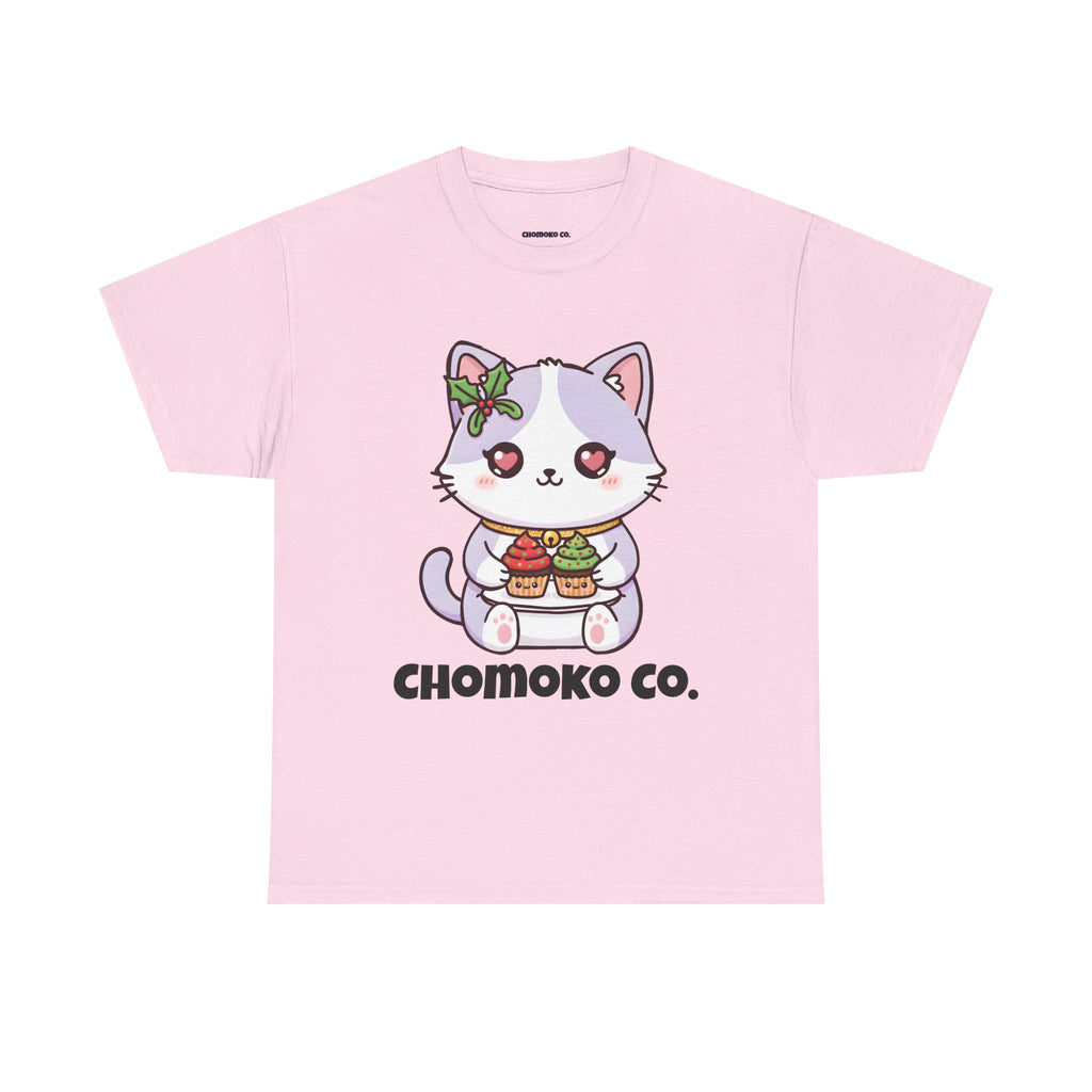 Nori with Christmas Cupcakes Sharing Tee | Christmas Cute Holiday Shirt