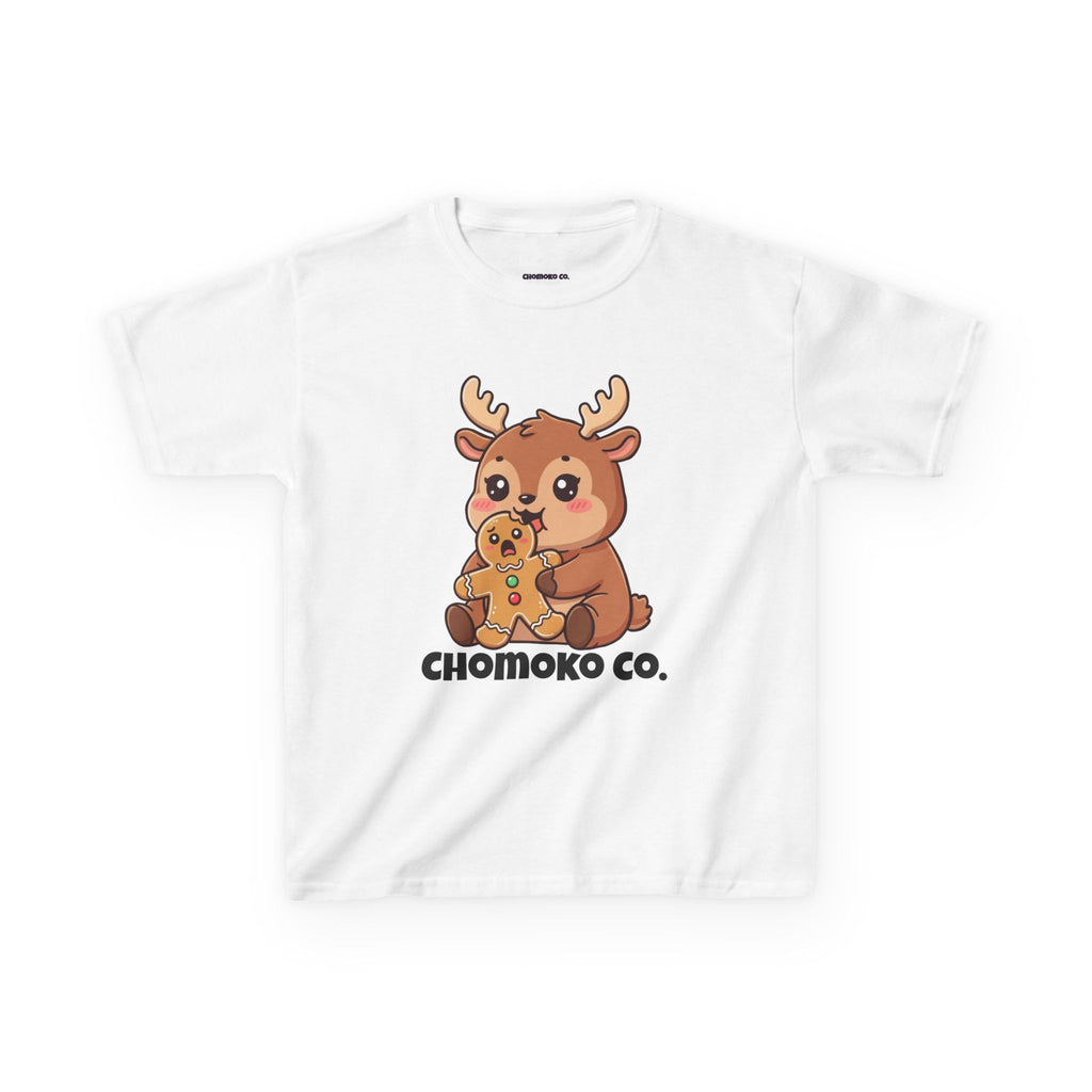 Haru eating a Gingerbread Man Kids Heavy Cotton™ Tee