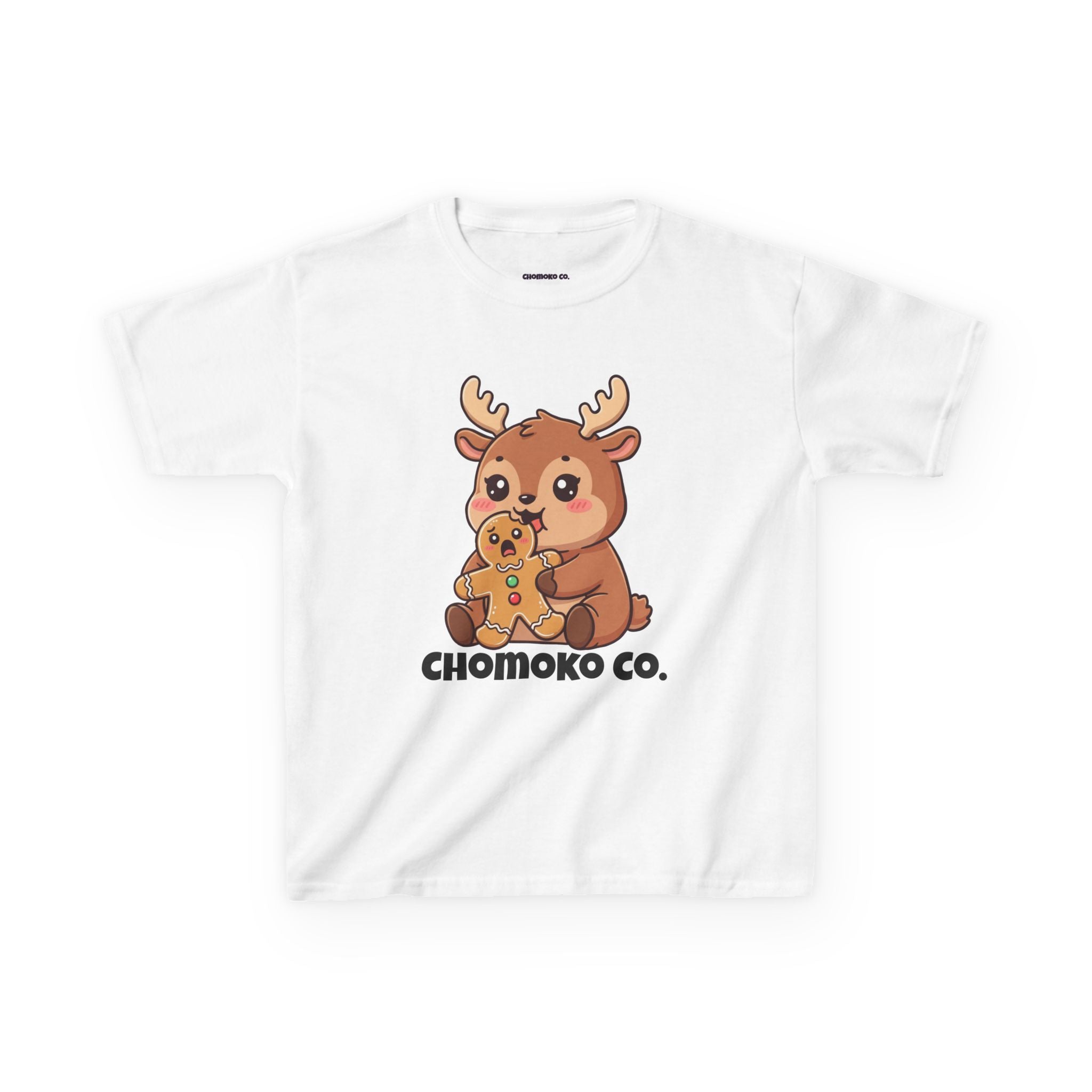 Haru eating a Gingerbread Man Kids Heavy Cotton™ Tee