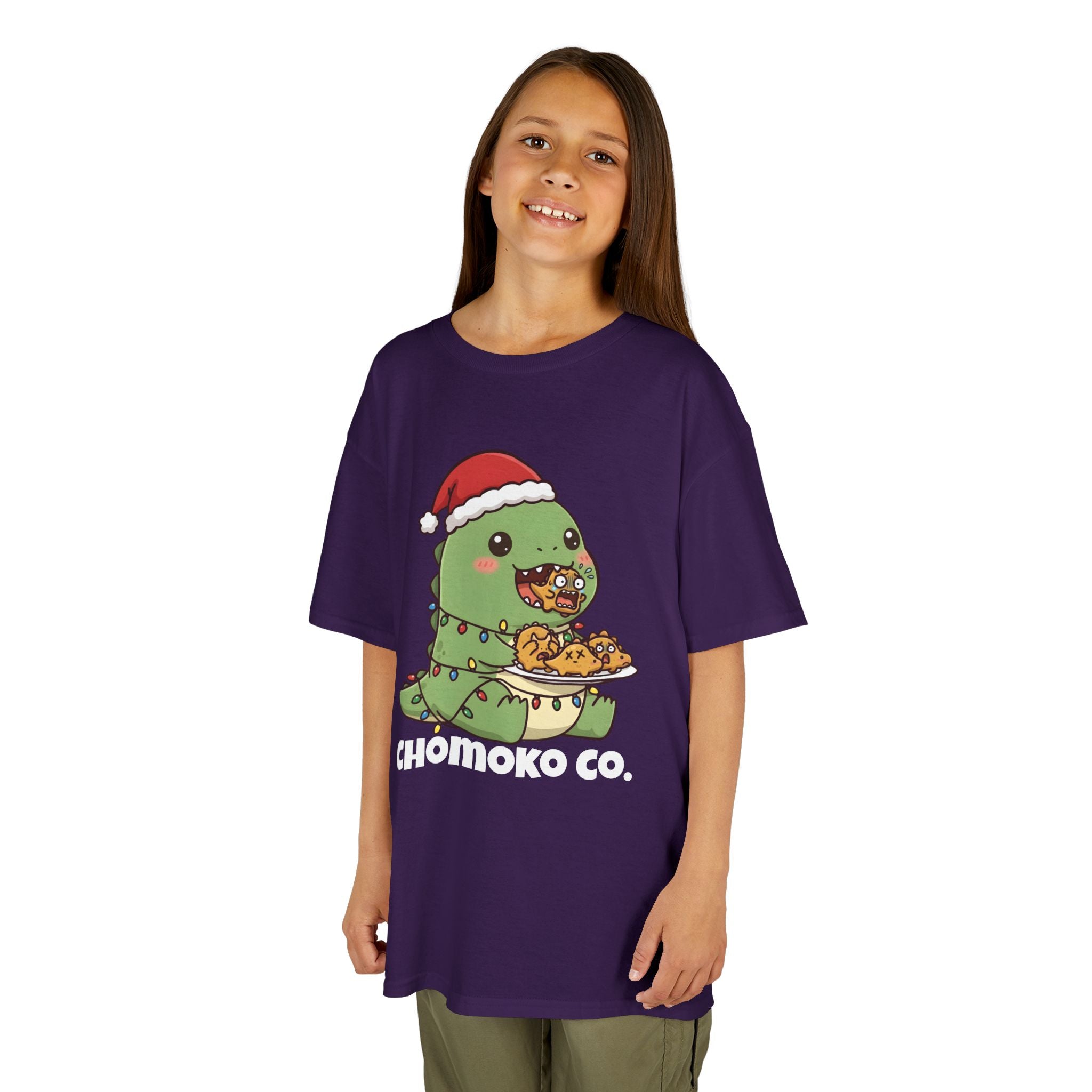Tatsu with Christmas lights Kids Heavy Cotton™ Tee