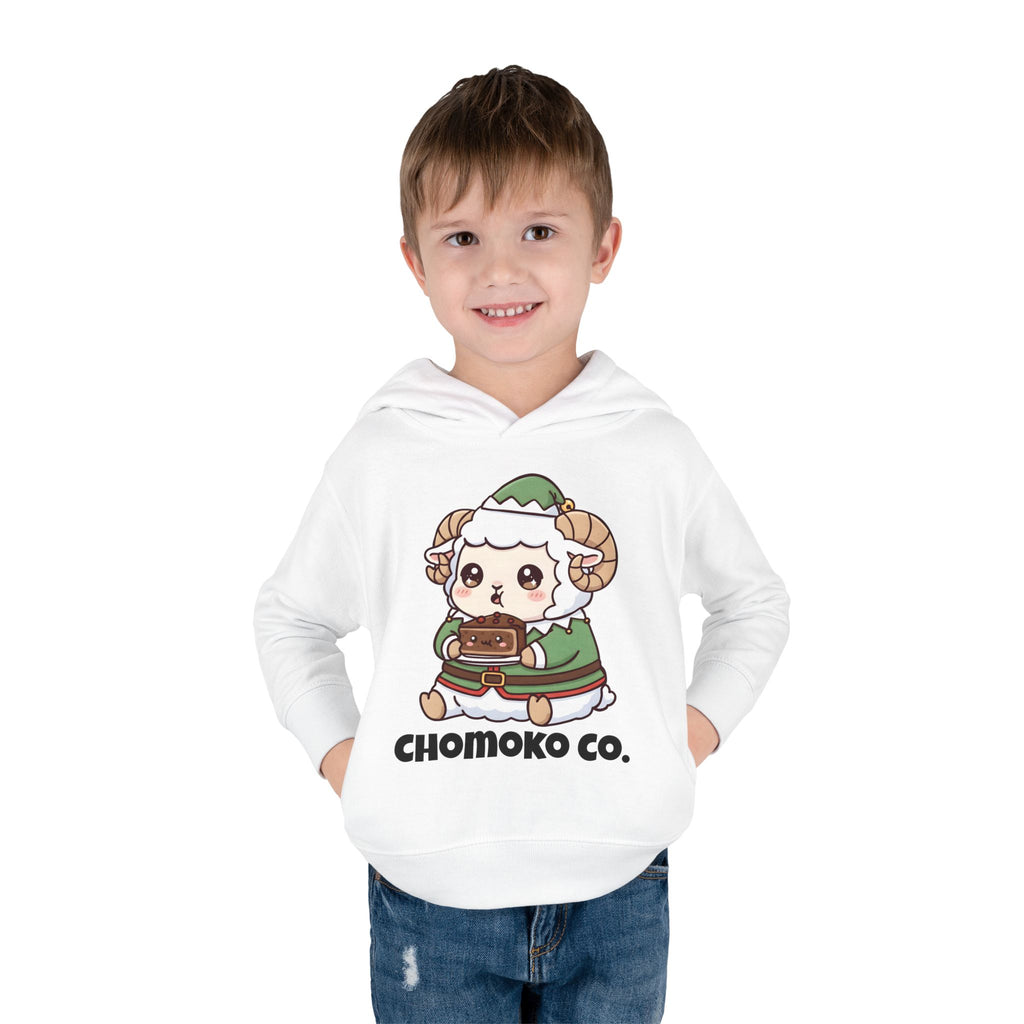 Bashi in an elf costume Toddler Pullover Fleece Hoodie