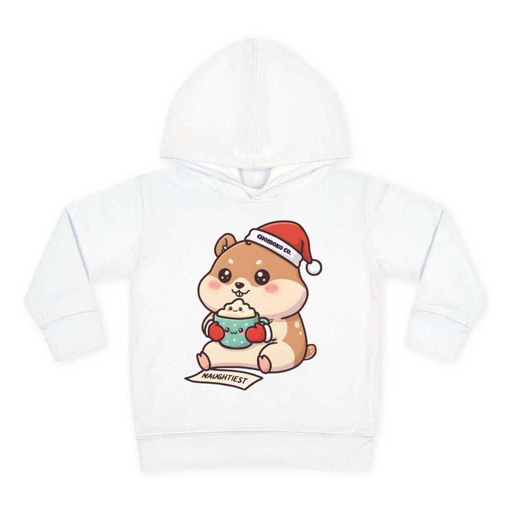 Atsu drinking Eggnog Toddler Pullover Fleece Hoodie