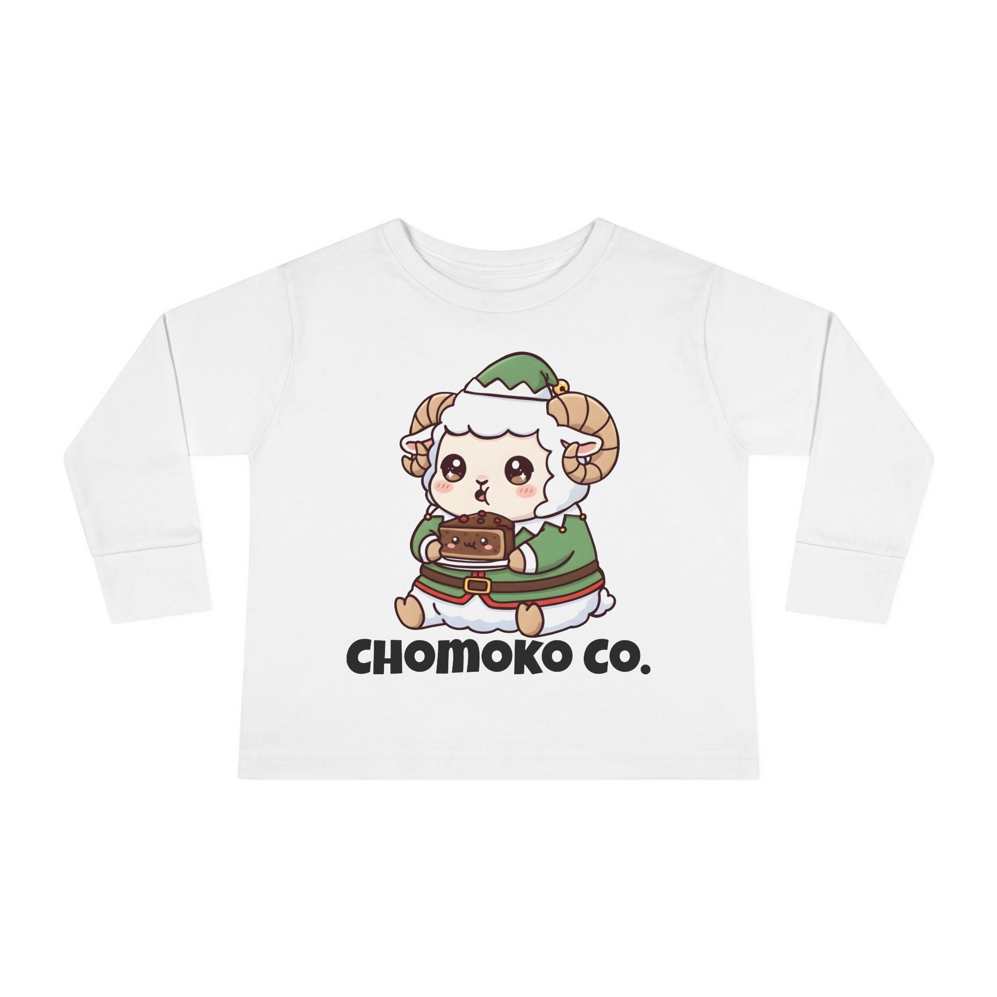 Bashi in an elf costume Toddler Long Sleeve Tee