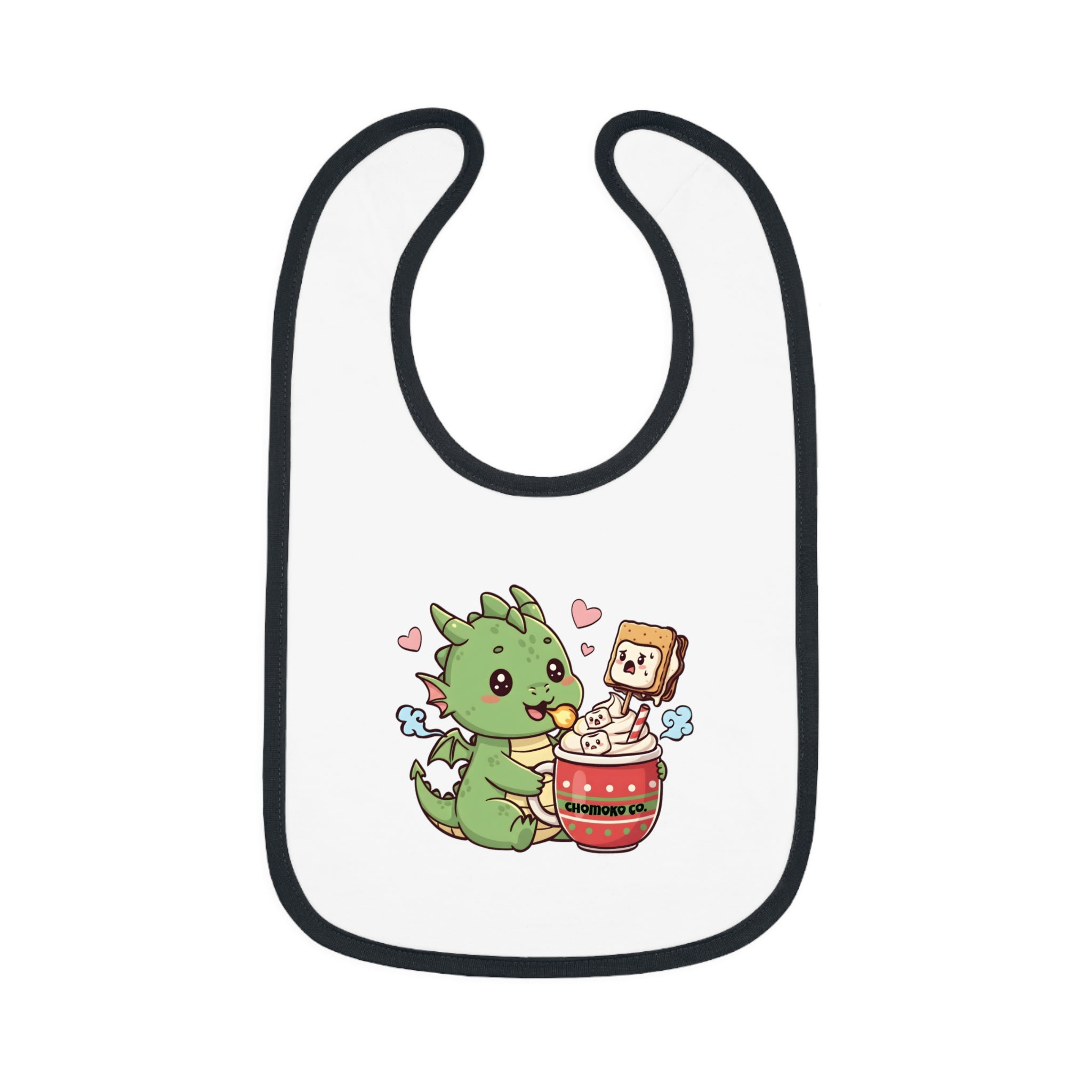 Rinzu drinking Hot chocolate Baby Bib