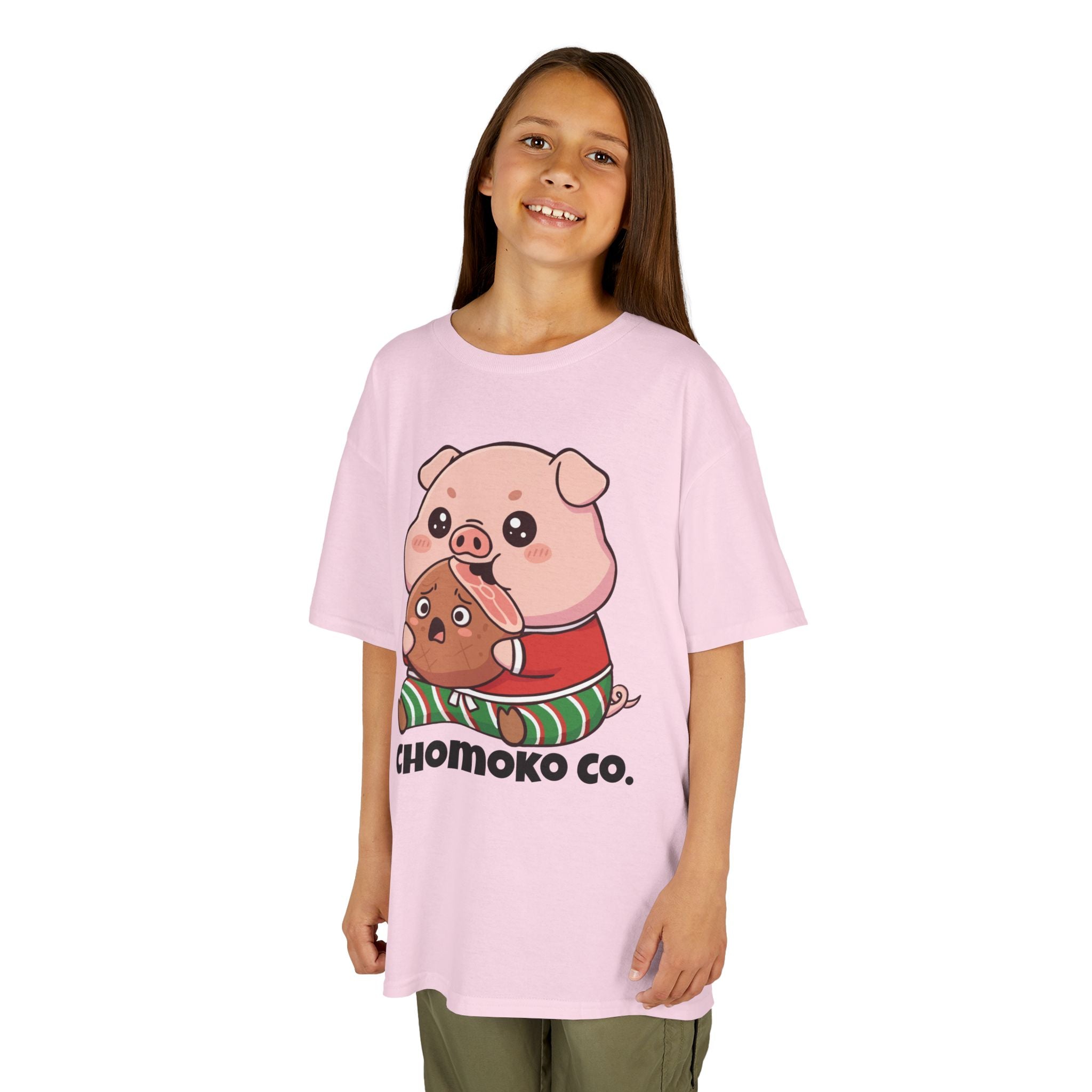 Okui in Christmas pajamas Kids Heavy Cotton™ Tee