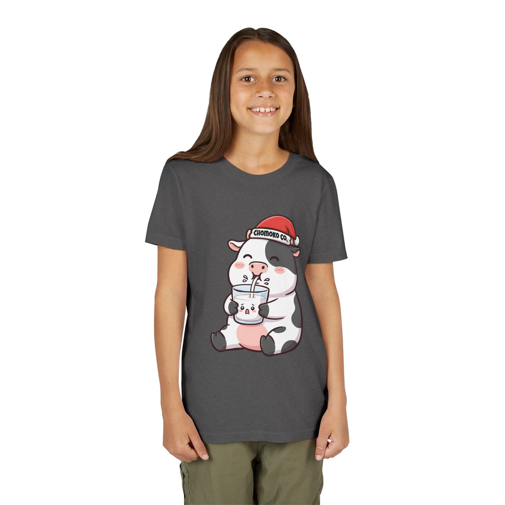 Kolby with Santa hat Youth Short Sleeve Tee