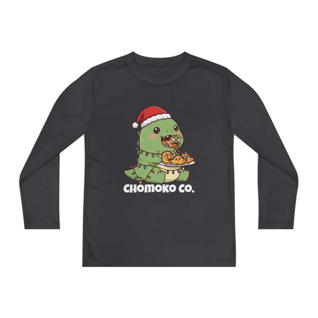 Tatsu with Christmas lights Youth Long Sleeve Competitor Tee