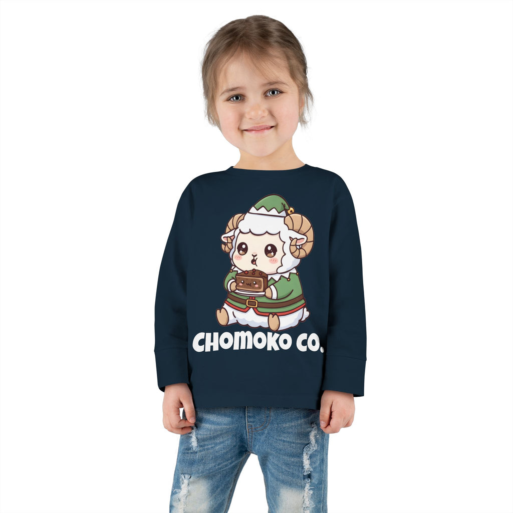 Bashi in an elf costume Toddler Long Sleeve Tee