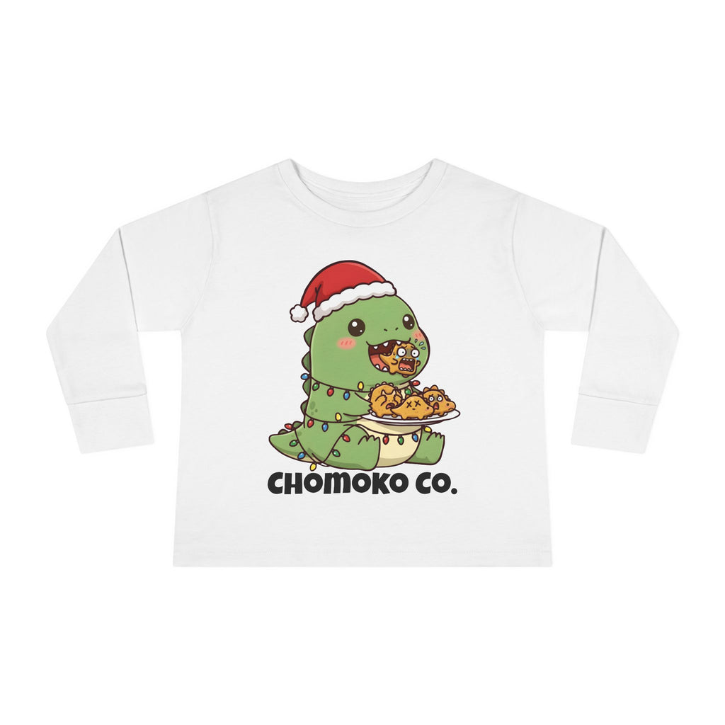 Tatsu with Christmas lights Toddler Long Sleeve Tee
