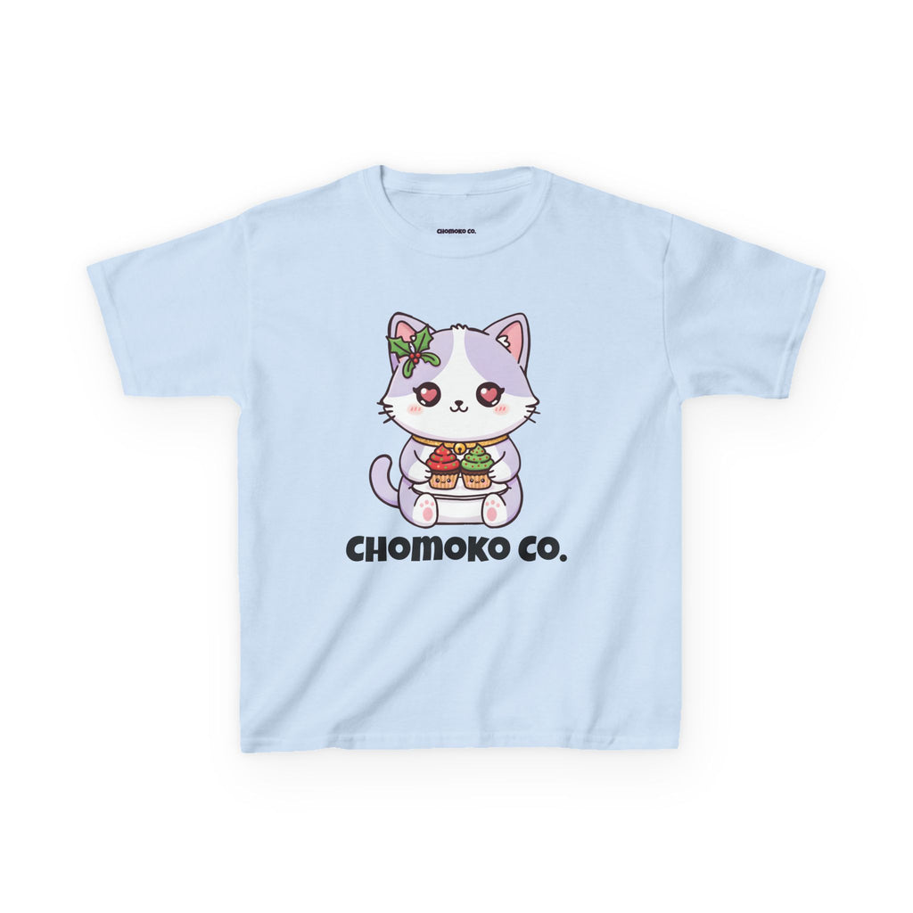 Nori with Christmas Cupcakes Kids Heavy Cotton™ Tee