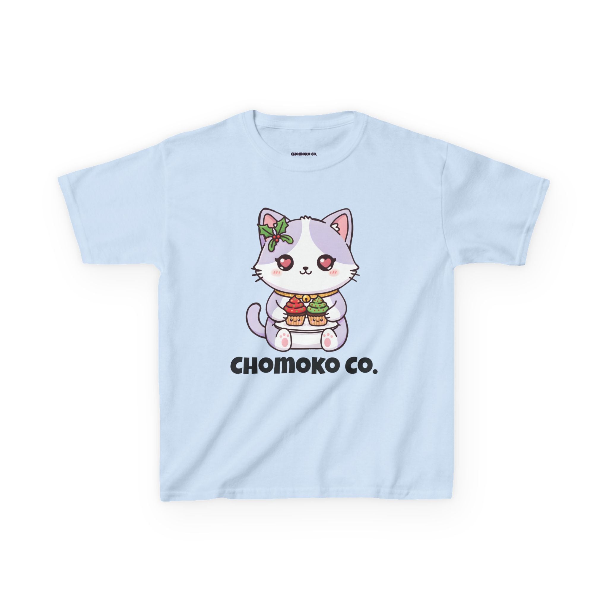 Nori with Christmas Cupcakes Kids Heavy Cotton™ Tee