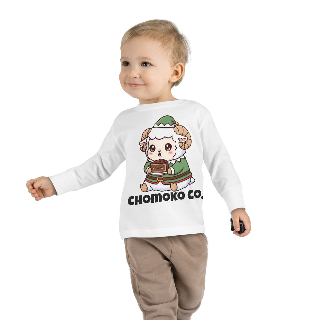 Bashi in an elf costume Toddler Long Sleeve Tee