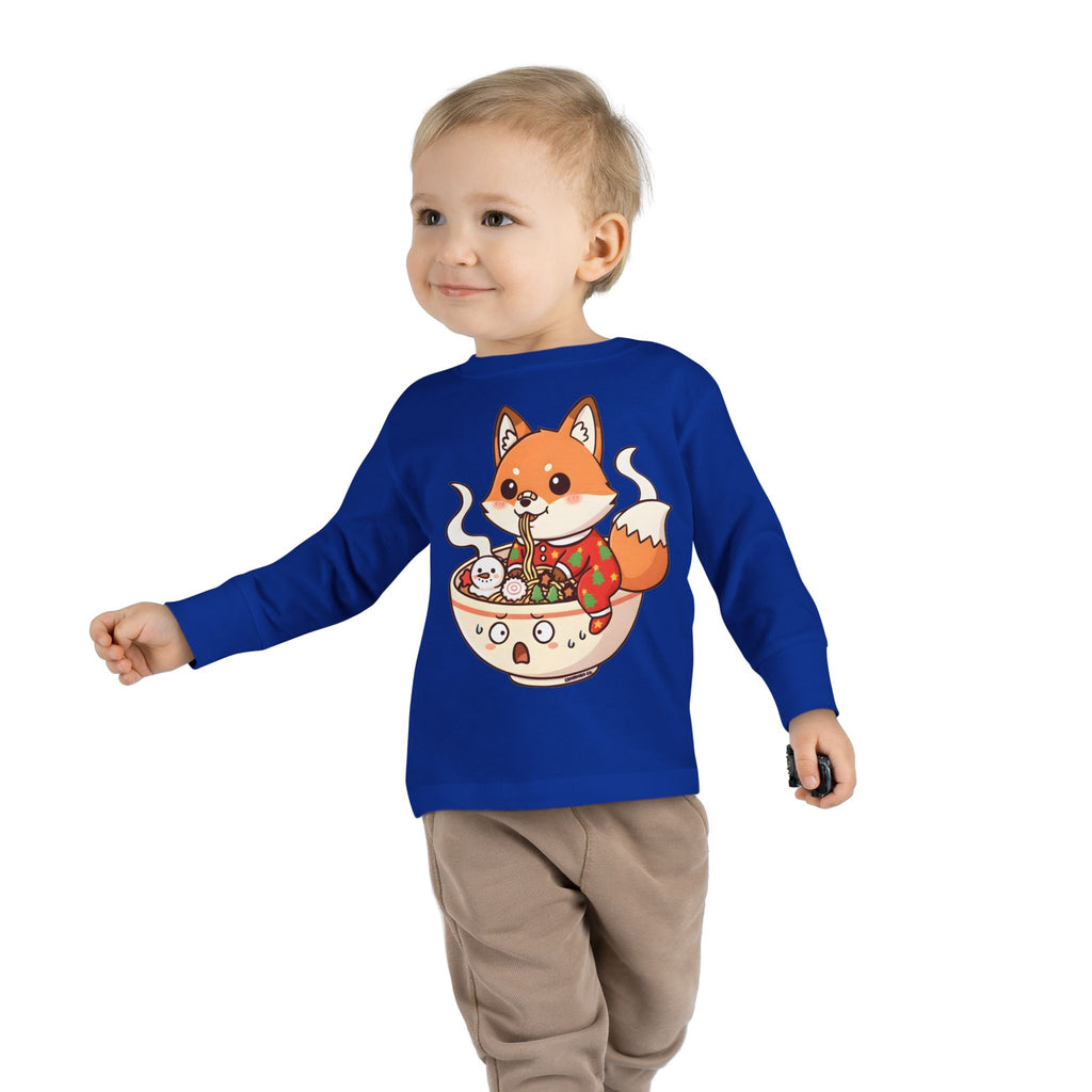 Sumi in Christmas pajamas Toddler Long Sleeve Tee