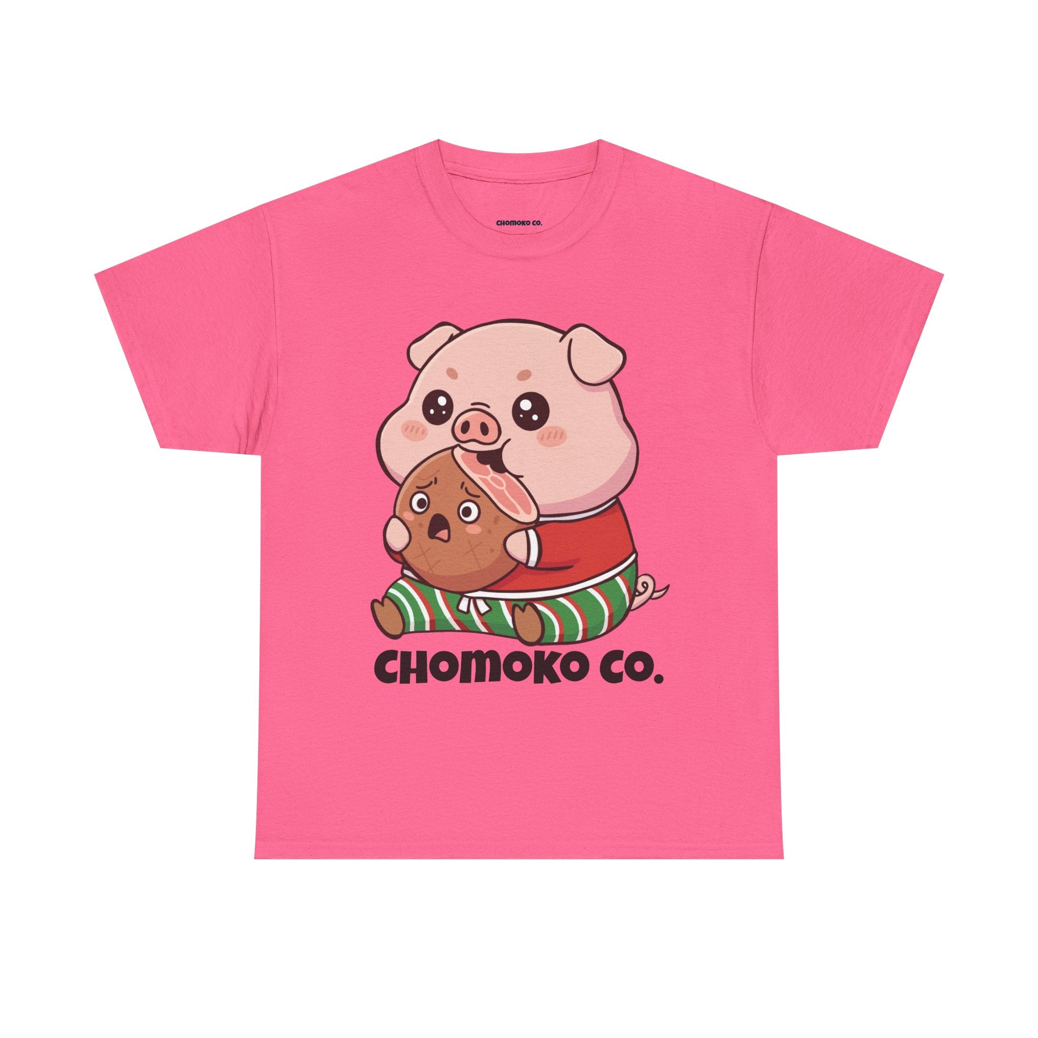 Okui in Christmas pajamas Sharing Tee | Christmas Cute Holiday Shirt