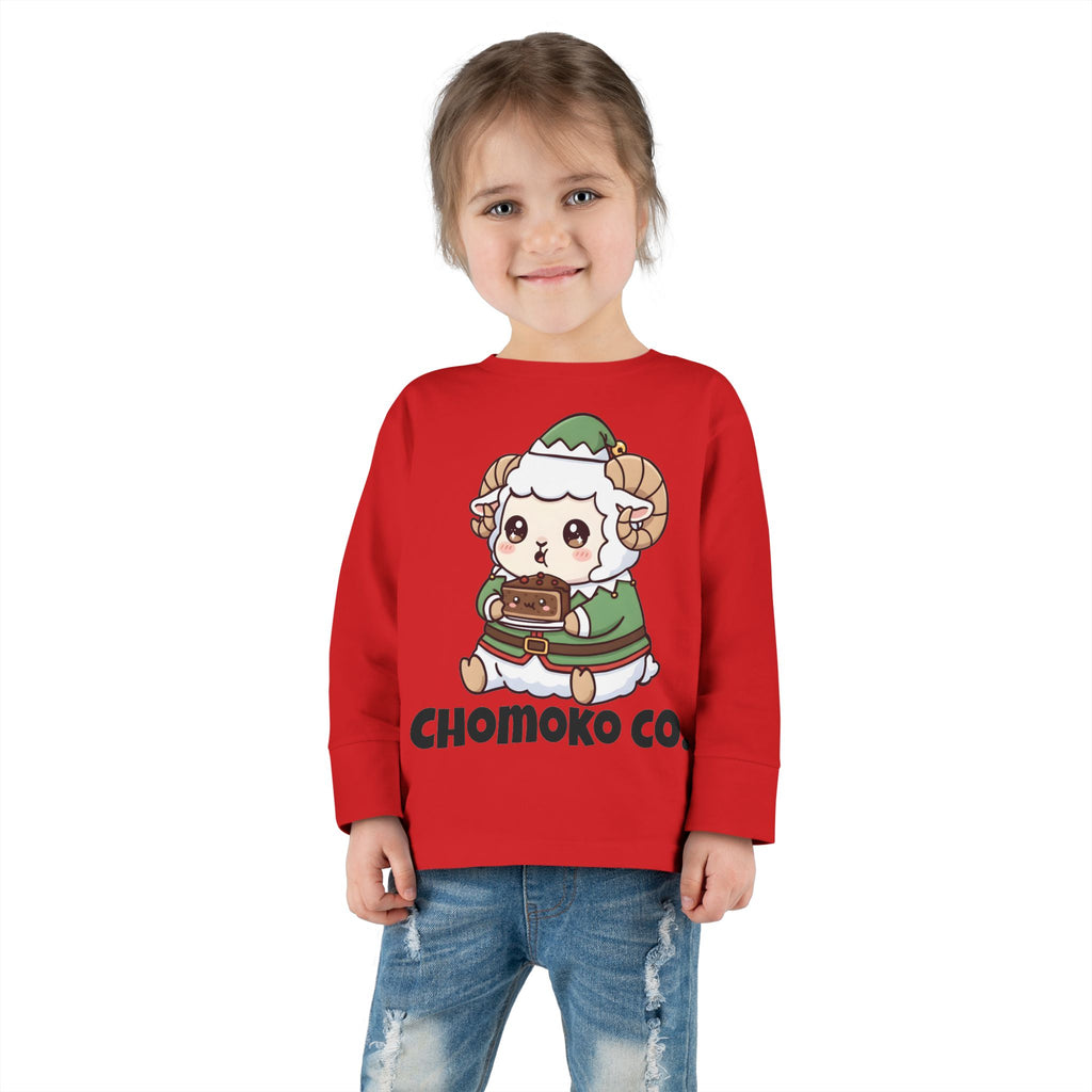 Bashi in an elf costume Toddler Long Sleeve Tee