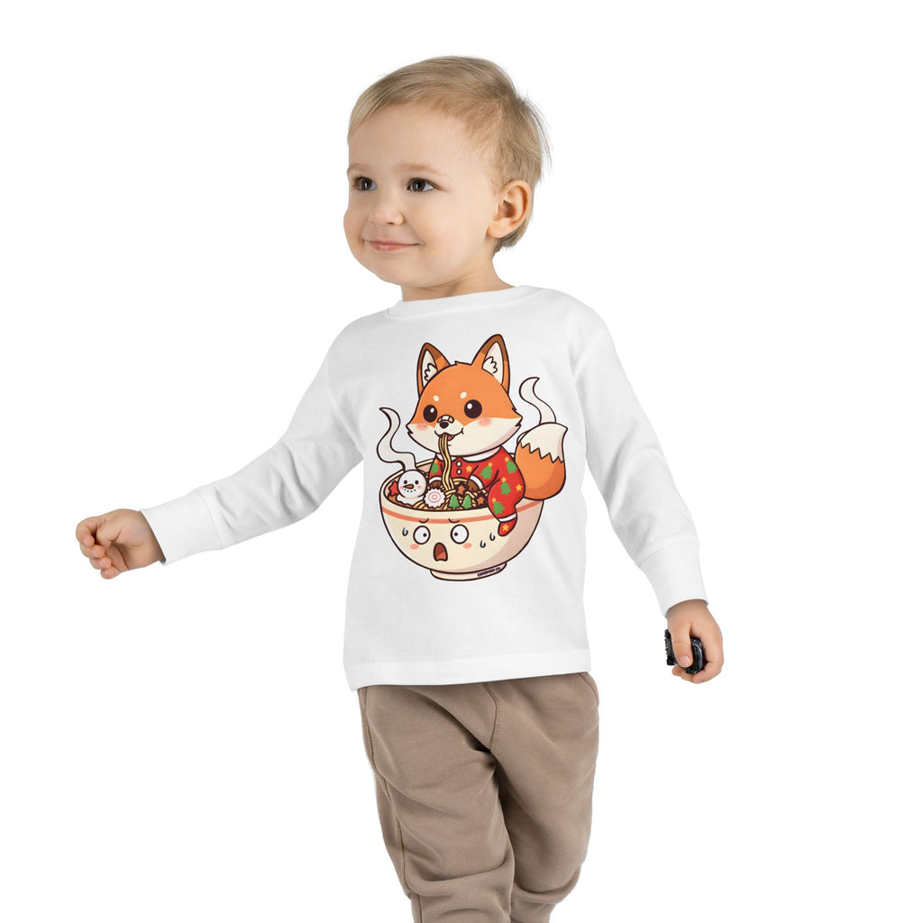 Sumi in Christmas pajamas Toddler Long Sleeve Tee