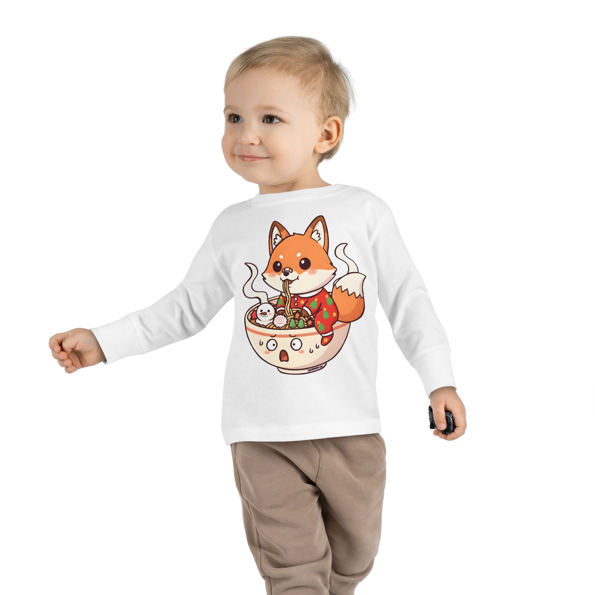 Sumi in Christmas pajamas Toddler Long Sleeve Tee