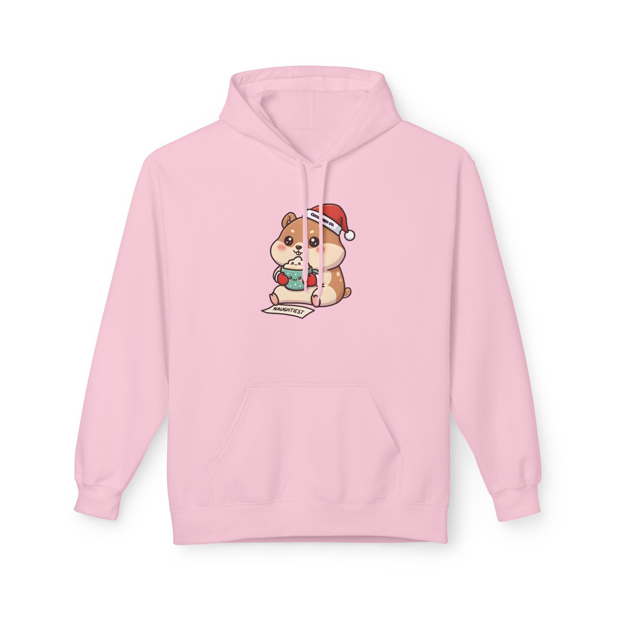 Atsu drinking Eggnog Unisex Midweight Softstyle Fleece Hoodie