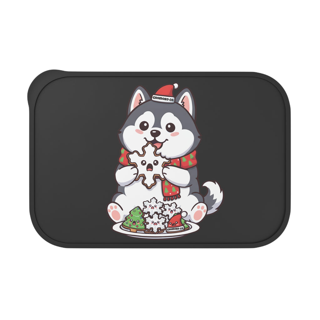 Koda eating Sugar cookies PLA Bento Box with Band and Utensils