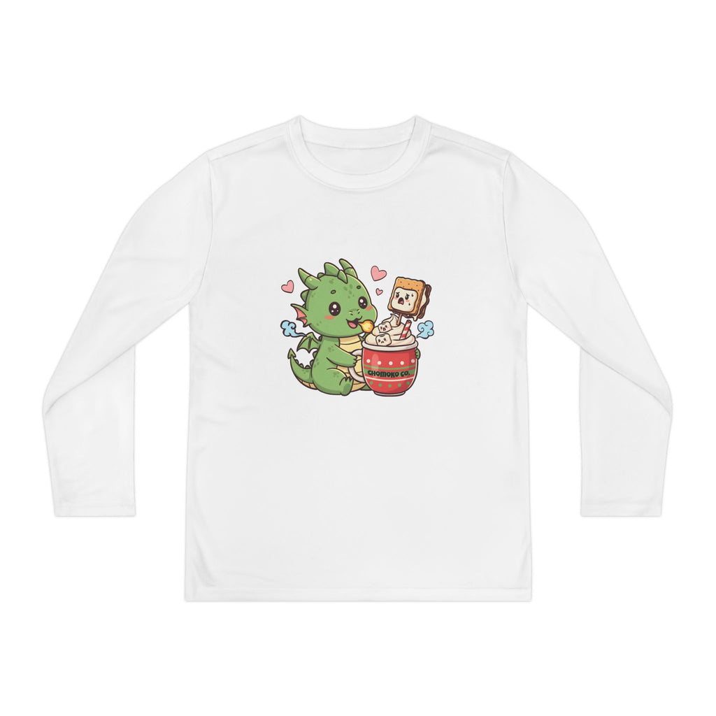 Rinzu drinking Hot chocolate Youth Long Sleeve Competitor Tee