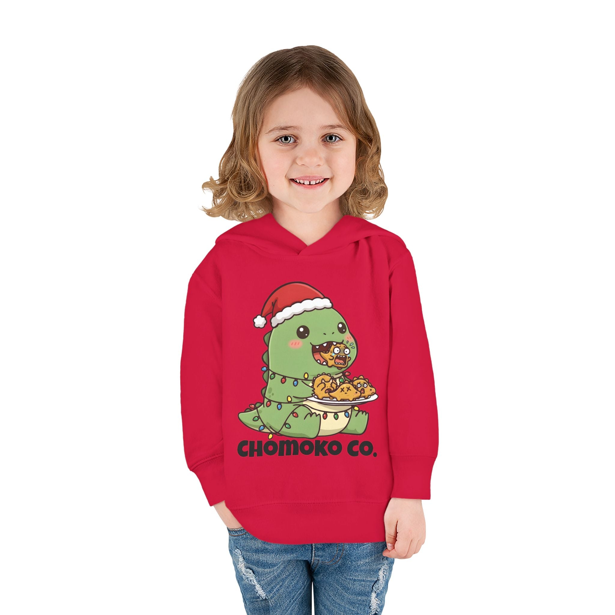 Tatsu with Christmas lights Toddler Pullover Fleece Hoodie