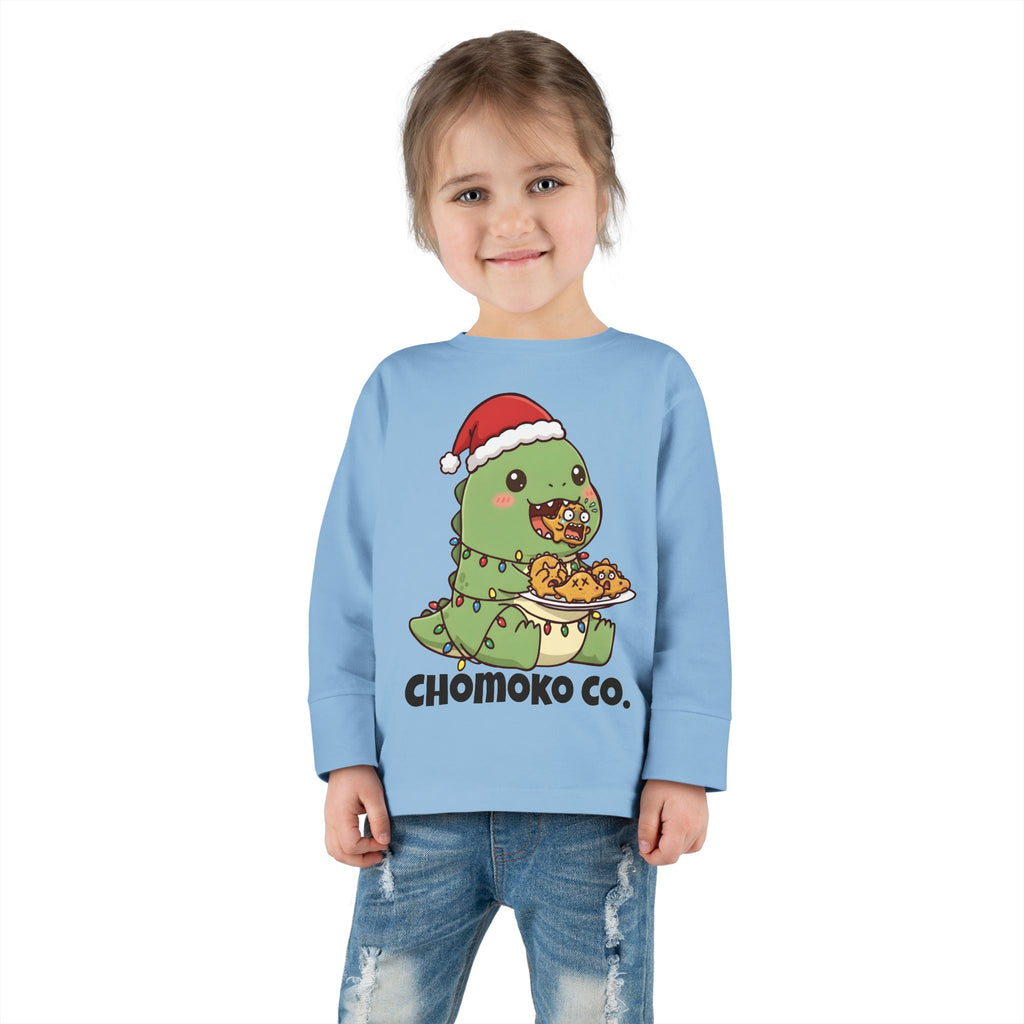 Tatsu with Christmas lights Toddler Long Sleeve Tee