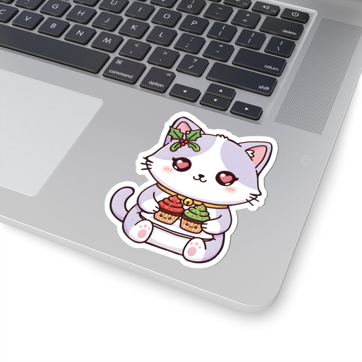 Nori with Christmas Cupcakes Kiss-Cut Sticker