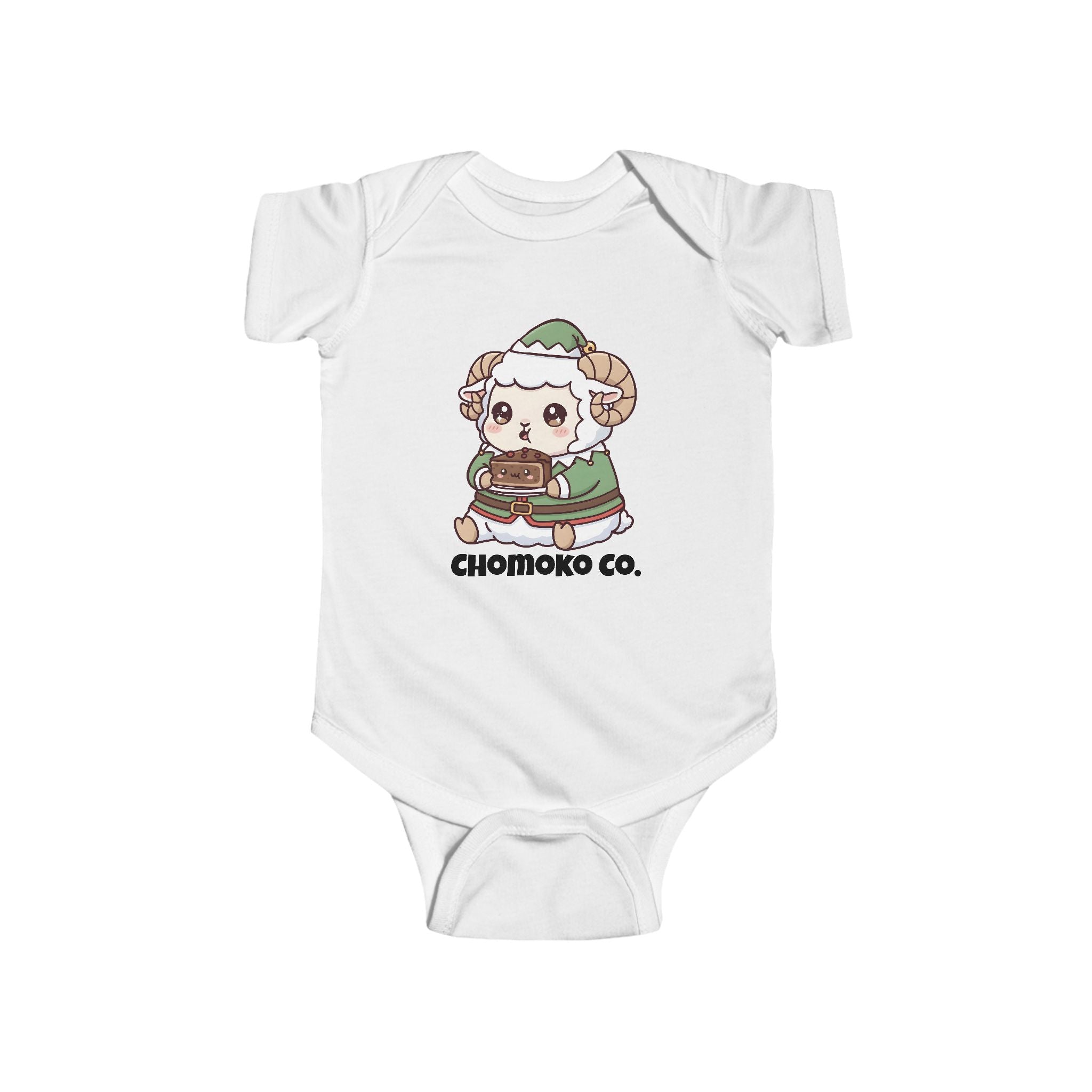 Bashi in an elf costume Infant Fine Jersey Bodysuit