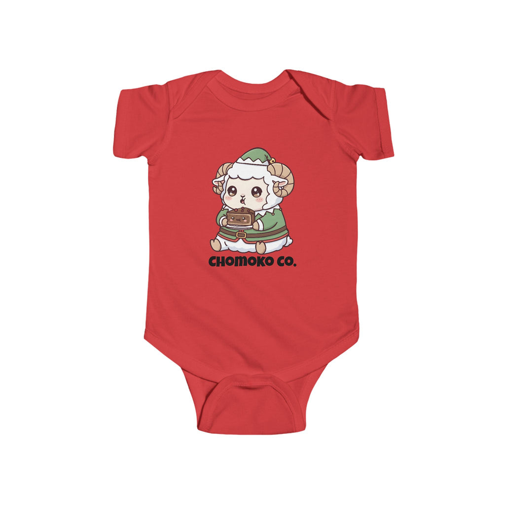 Bashi in an elf costume Infant Fine Jersey Bodysuit
