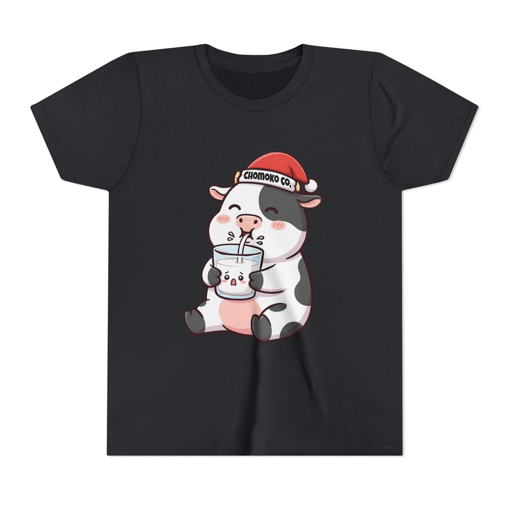 Kolby with Santa hat Youth Short Sleeve Tee