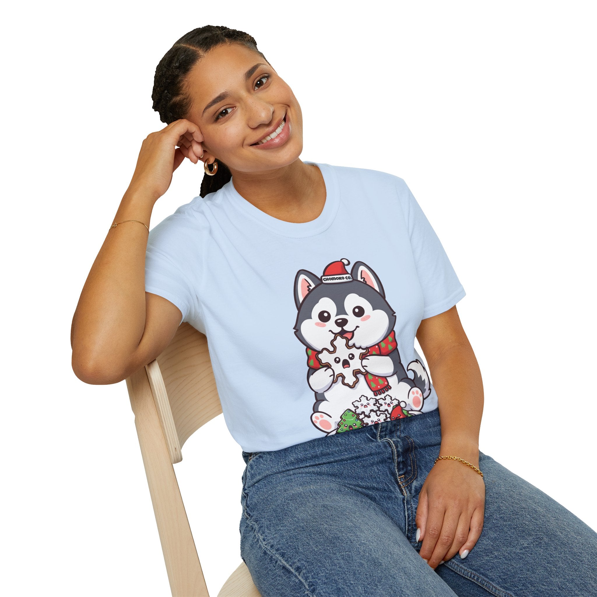 Koda eating Sugar cookies Unisex Softstyle T-Shirt
