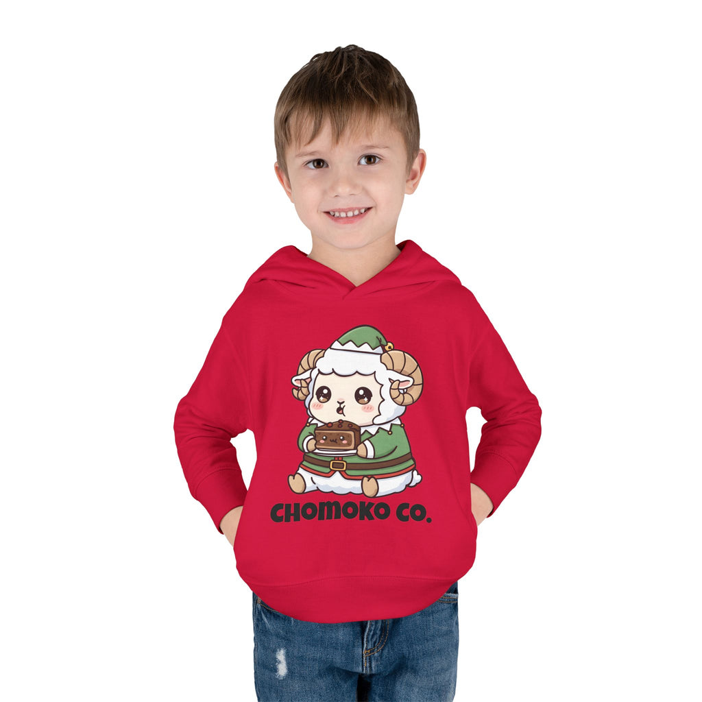 Bashi in an elf costume Toddler Pullover Fleece Hoodie
