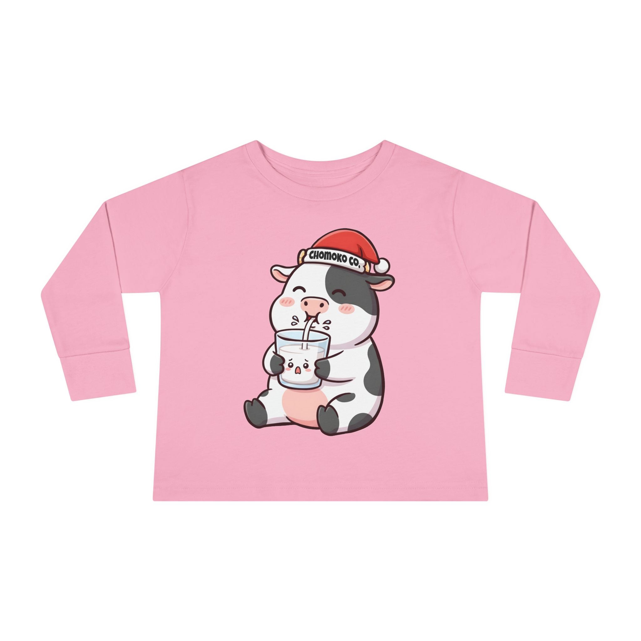 Kolby with Santa hat Toddler Long Sleeve Tee