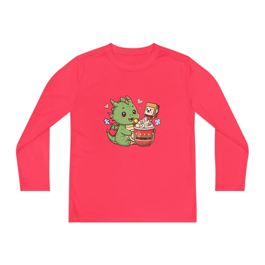 Rinzu drinking Hot chocolate Youth Long Sleeve Competitor Tee