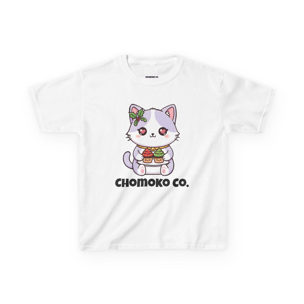 Nori with Christmas Cupcakes Kids Heavy Cotton™ Tee